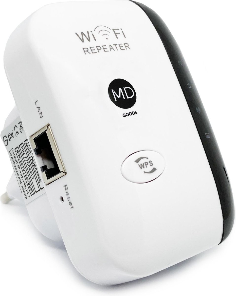 knoop nachtmerrie vergeven MD-goods ® WiFi Versterker Stopcontact – Gratis Internet Kabel – NL  Handleiding – Repeater – 300Mbps – Draadloos – Telefoon reparatie Schiedam